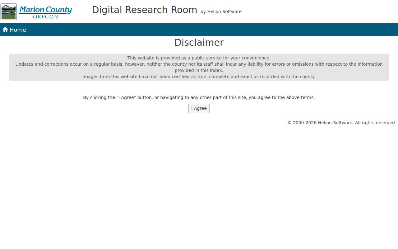 Marion County residents directory view of the Digital Research Room recorded-document search
